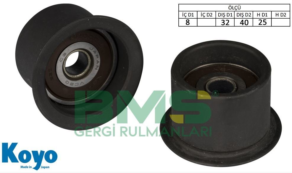 BMS 150 11311709646 GERGİ RULMANI BMW 3/5 1.6/1.8 (150085)