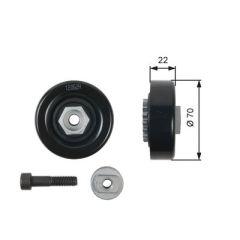 GATES T36408 96416331 GERGİ RULMANI CHEVROLET AVEO,SPARK 1.2