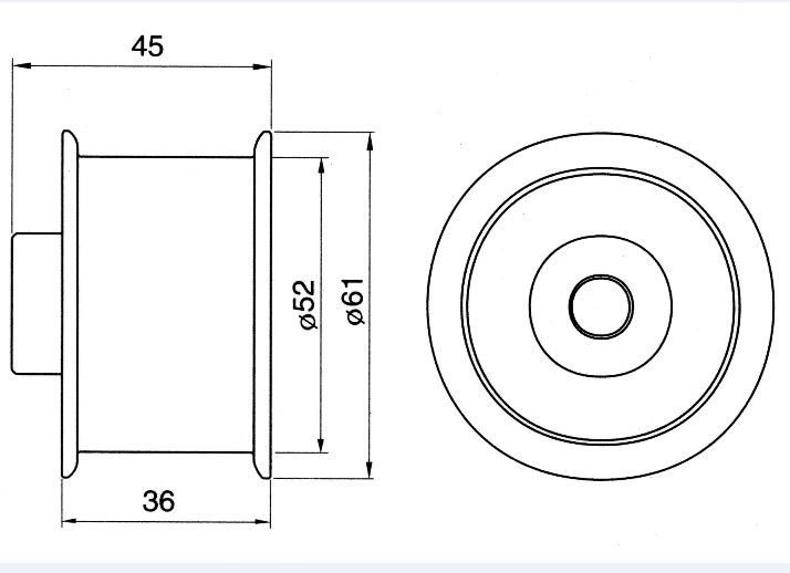 GMB GT 80530 JE1512730A TRİGER RULMANI MAZDA 929 3.0